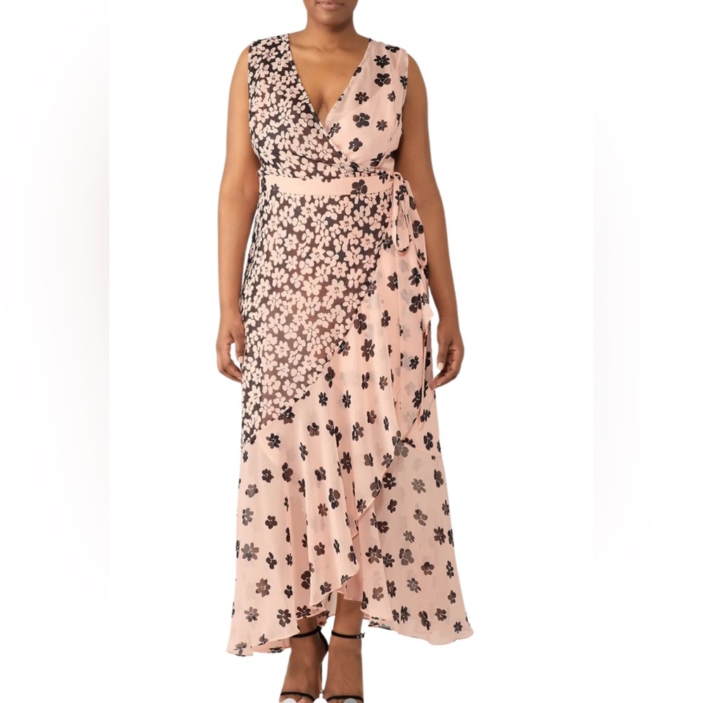 Fame & Partners Ruffle Wrap Dress - Picture 2 of 4